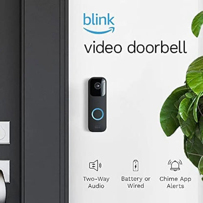 Experience the Blink Video Doorbell: HD Video, Two-Way Audio, Motion Alerts, Chime Notifications, and Alexa Integration - Available Wired or Wire-Free in the USA!