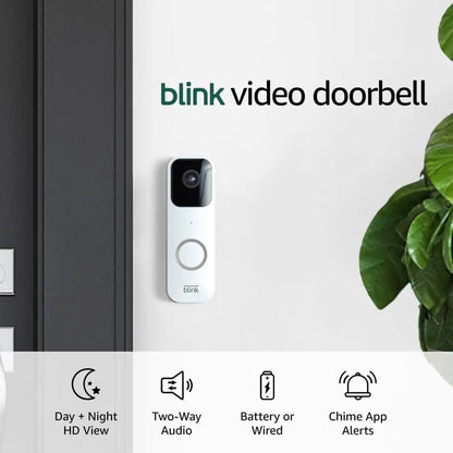 Experience the Blink Video Doorbell: HD Video, Two-Way Audio, Motion Alerts, Chime Notifications, and Alexa Integration - Available Wired or Wire-Free in the USA!