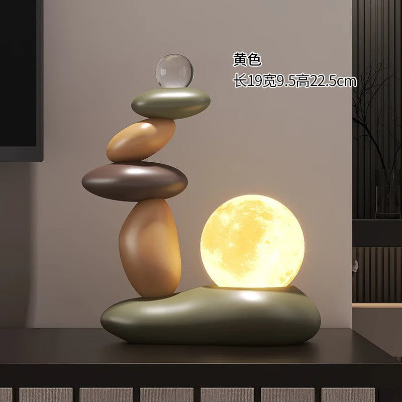 Zen Balance Stone Hourglass – Modern Sand Timer & Decorative Sculpture