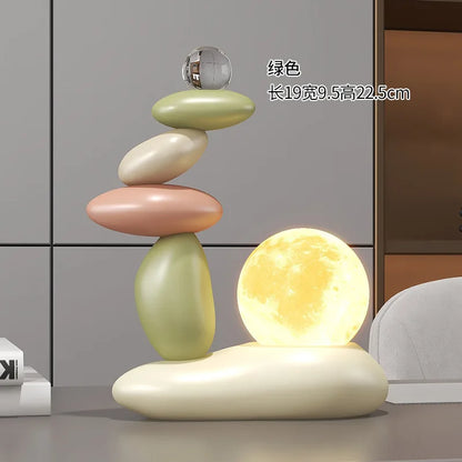 Zen Balance Stone Hourglass – Modern Sand Timer & Decorative Sculpture