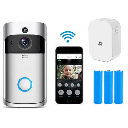 V5 Wireless Smart Doorbell Intercom System with HD Video Camera - Elevate Your Home Security!