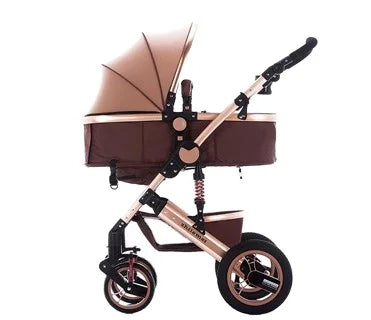 Luxury 3-in-1 Baby Stroller with Car Seat & Bassinet – All-Terrain Travel System