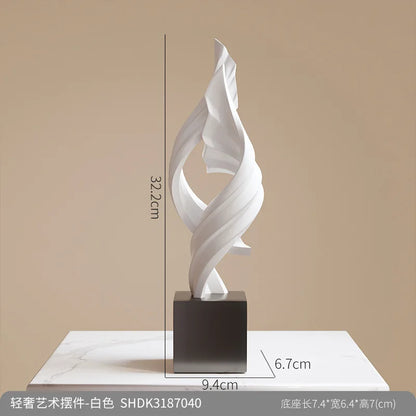 Golden Infinity Sculpture – Modern Luxury Art Decor