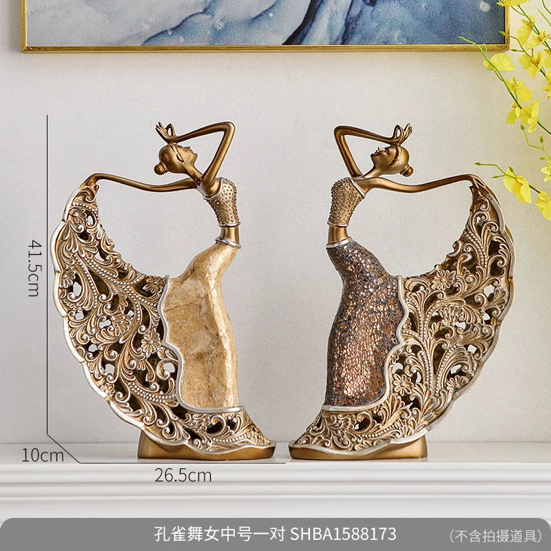 Elegant Dancing Lady Sculpture – Luxury Home & Office Decor