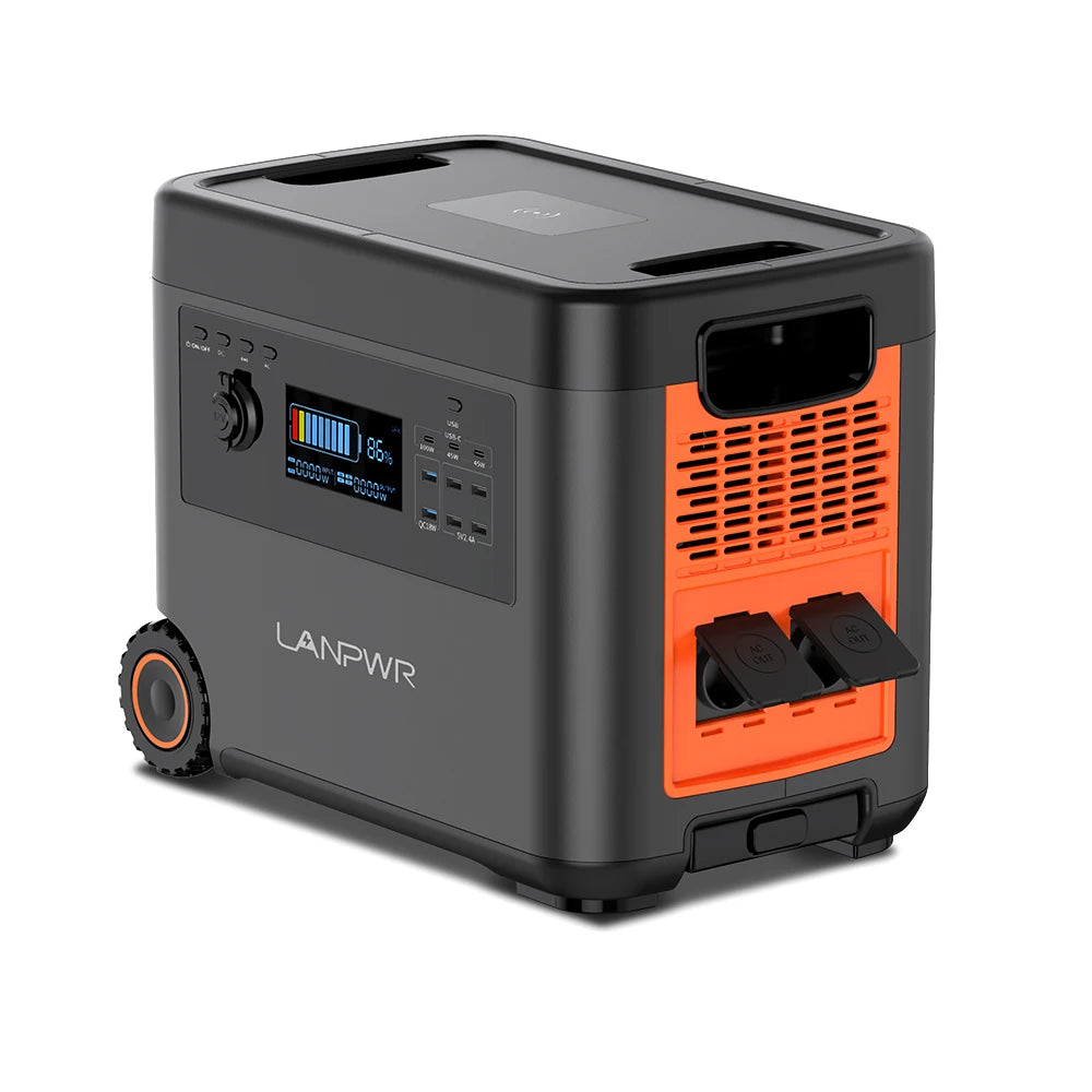 2500W Fast Charge Solar Generator – 2160Wh Portable Power Station for Outdoor Camping & Home Backup