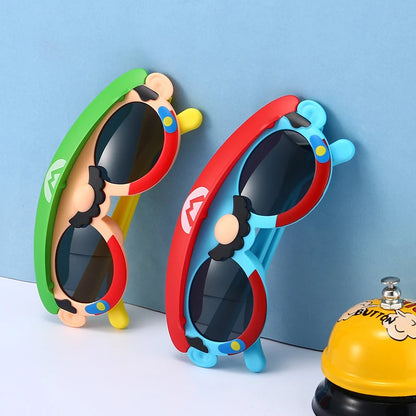 Super Mario-Themed Kids Sunglasses – Fun, UV Protection Shades!