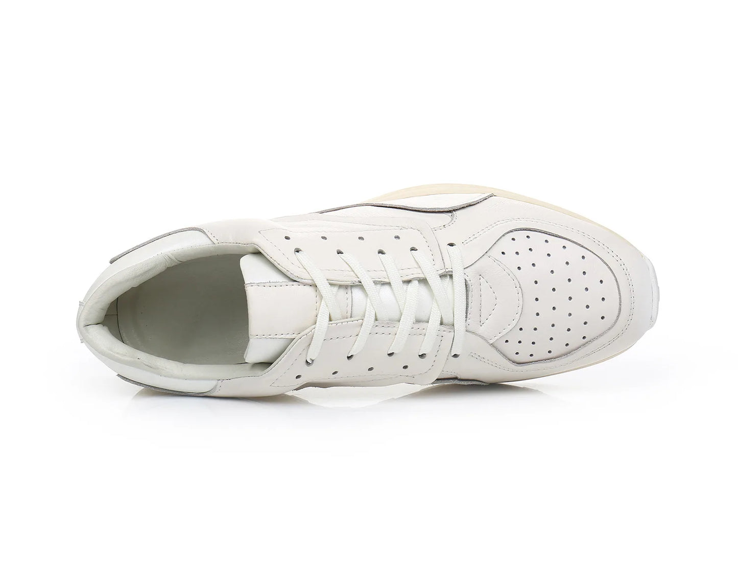 Men’s Classic White Chunky Sneakers – Stylish &amp; Comfortable Everyday Shoes