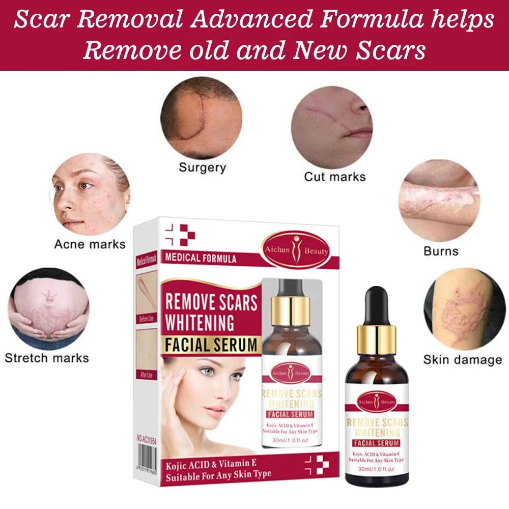 Scar Removal &amp; Whitening Facial Serum – Kojic Acid &amp; Vitamin E