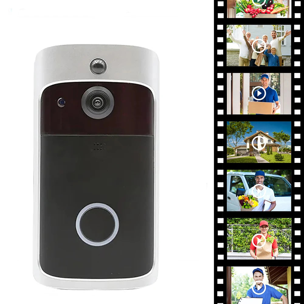 V5 Wireless Smart Doorbell Intercom System with HD Video Camera - Elevate Your Home Security!