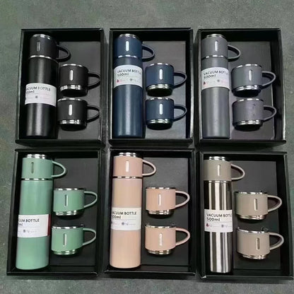 Luxury Stainless Steel Flask &amp; Mug Gift Set – Elegant &amp; Durable