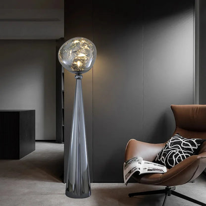 Elegant Glow Glass Floor Lamp – Stylish & Versatile Lighting for Any Space