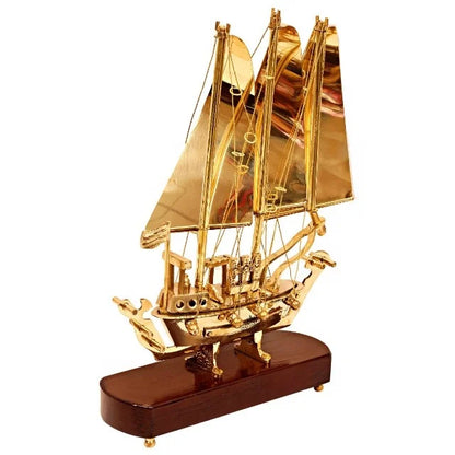 Golden Fortune Sailing Ship – Symbol of Wealth & Success