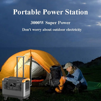 2KW-5KW Silent Portable Solar Generator – EV Charger & Home Backup Power Station