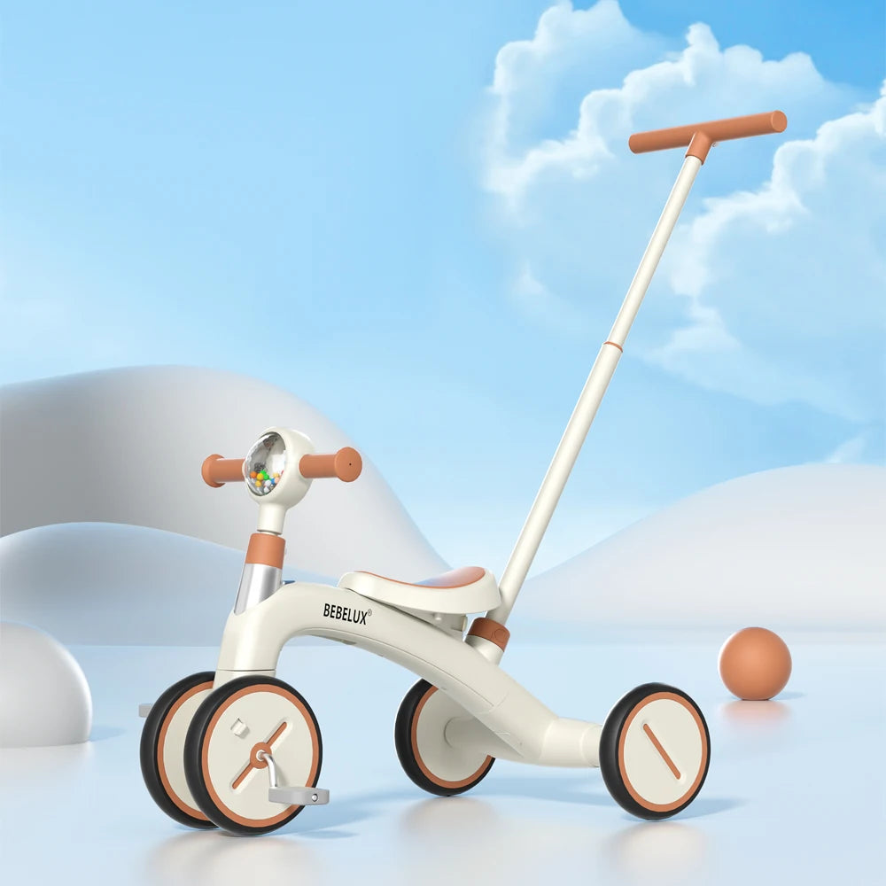 BEBELUX 4-in-1 Kids Balance Bike & Tricycle – Adjustable, Safe & Fun!