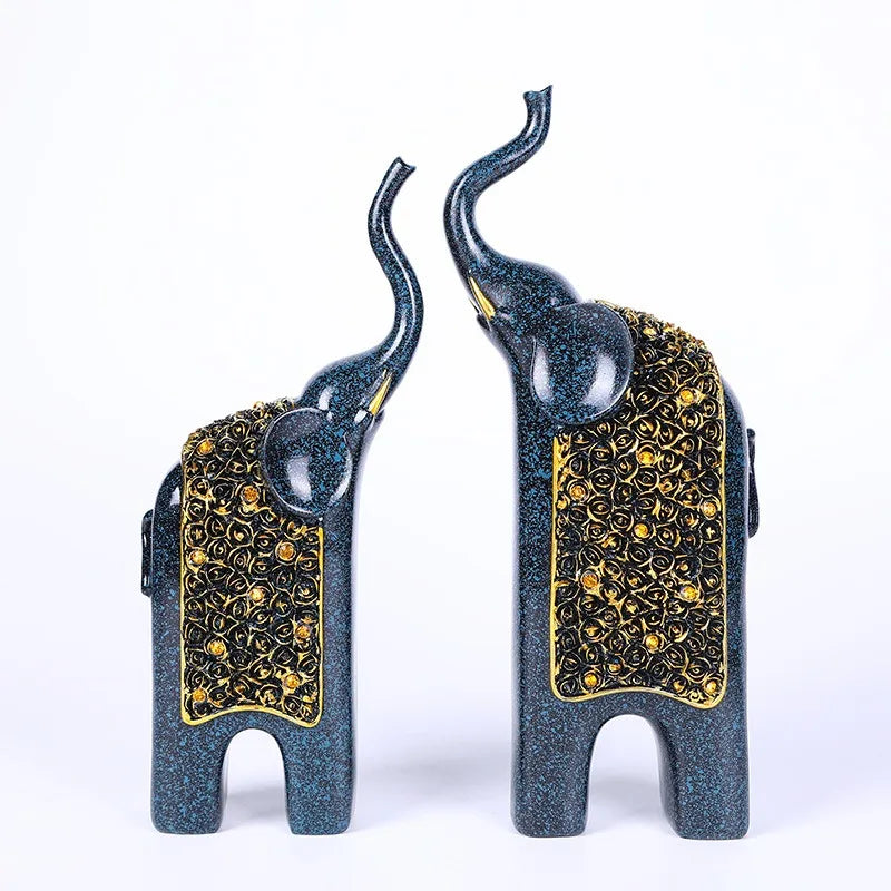 Elegant Good Luck Elephant Statue – Feng Shui Wealth & Prosperity Décor for Home & Office