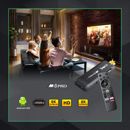 Revolutionary M8 PRO Portable Smart TV Stick - Experience Android 13.0 at Home!