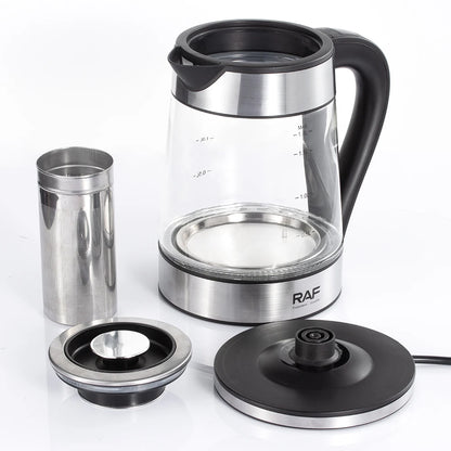 RAF Premium Glass Electric Kettle – Fast Boiling &amp; Stylish Design!