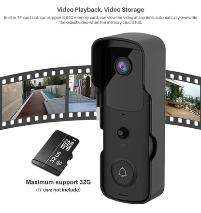 Innovative Tuya Smart Video Doorbell - 1080P WiFi Video Intercom with Two-Way Audio, Compatible with Alexa Echo Show and Google Home