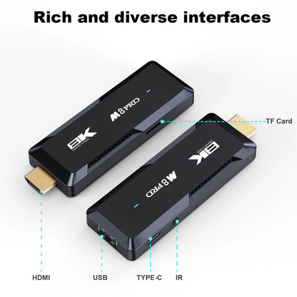 Revolutionary M8 PRO Portable Smart TV Stick - Experience Android 13.0 at Home!