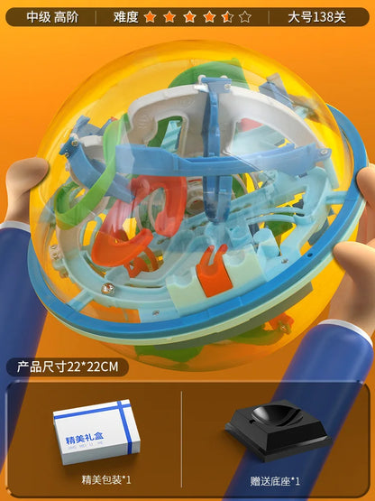 3D Gravity Maze Puzzle Set – Interactive Brain Teaser for All Ages!