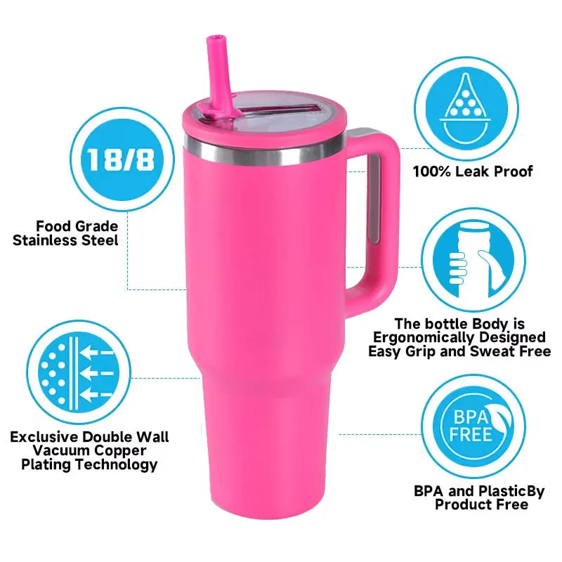 Ifun BPA Free 40oz Hydro Jug - The Ultimate No Spill Insulated Tumbler Cup for All Your Activities!