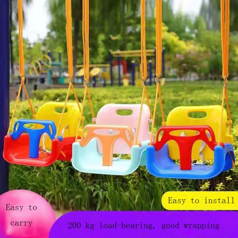 Detachable 3-in-1 Kids Swing Seat – High Back Swing Set for Indoor & Outdoor Play