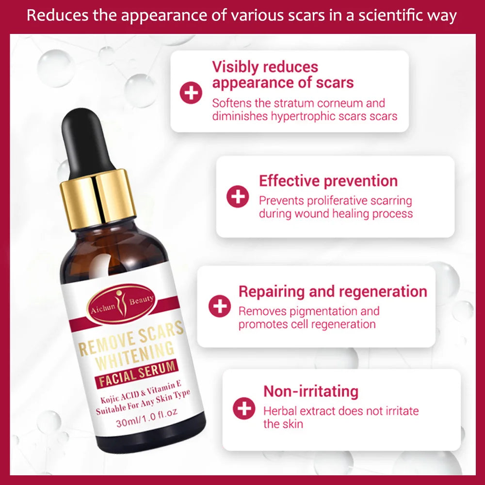 Scar Removal &amp; Whitening Facial Serum – Kojic Acid &amp; Vitamin E