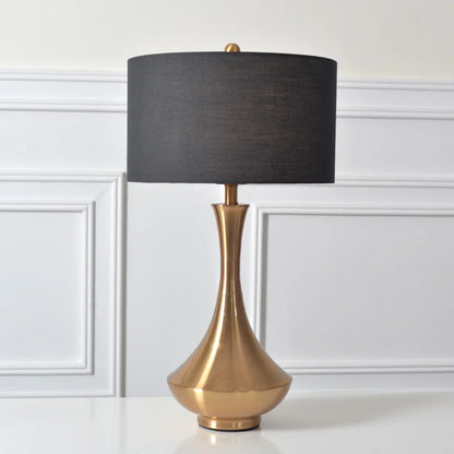 Luxury Gold & Black Table Lamp – Modern Elegance for Home & Office