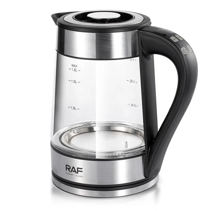 RAF Premium Glass Electric Kettle – Fast Boiling &amp; Stylish Design!