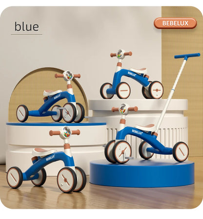 BEBELUX 4-in-1 Kids Balance Bike & Tricycle – Adjustable, Safe & Fun!