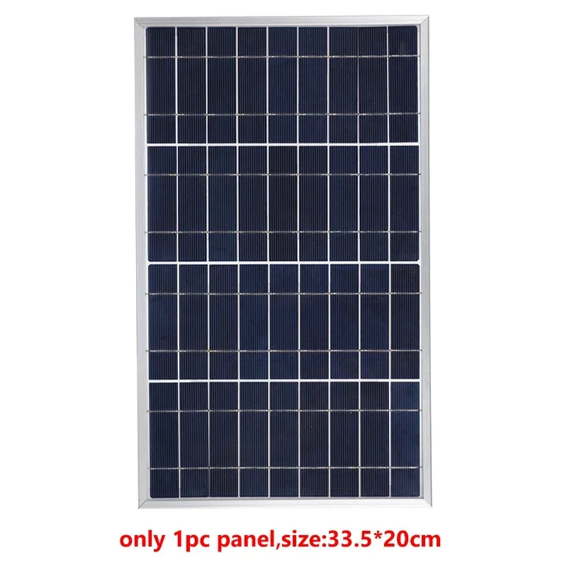 300W/600W Solar Panel Kit Complete 12V Polycrystalline USB Power Portable Outdoor Rechargeable Solar Cell Solar Generator