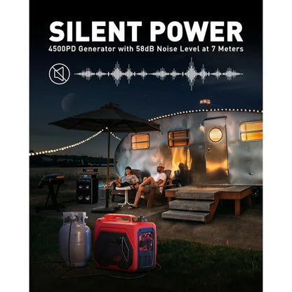 Versatile 3-Fuel Portable Inverter Generator - Perfect for Outdoor Adventures, Camping, and Emergency Backup with Transfer Switch Compatibility