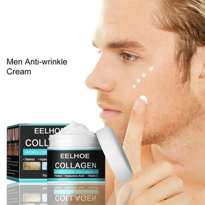 Revitalize Your Skin: Men's Collagen Anti-Wrinkle Cream for Youthful, Firm, and Radiant Complexion - Enriched with Hyaluronic Acid and Whitening Benefits!